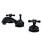 Kingston Brass KS1160AX 8" Widespread Bathroom Faucet, Matte Black KS1160AX - alternate 1